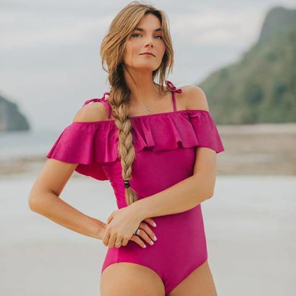 Albion Wave One Piece Swimsuit Magenta-XS